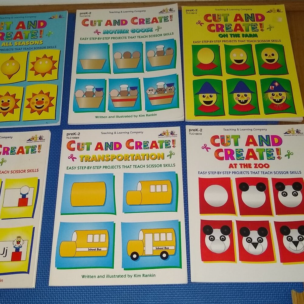 Cut and Create: Farm, Mother Goose, ABC, Seasons, Zoo, Transportation by Rankin